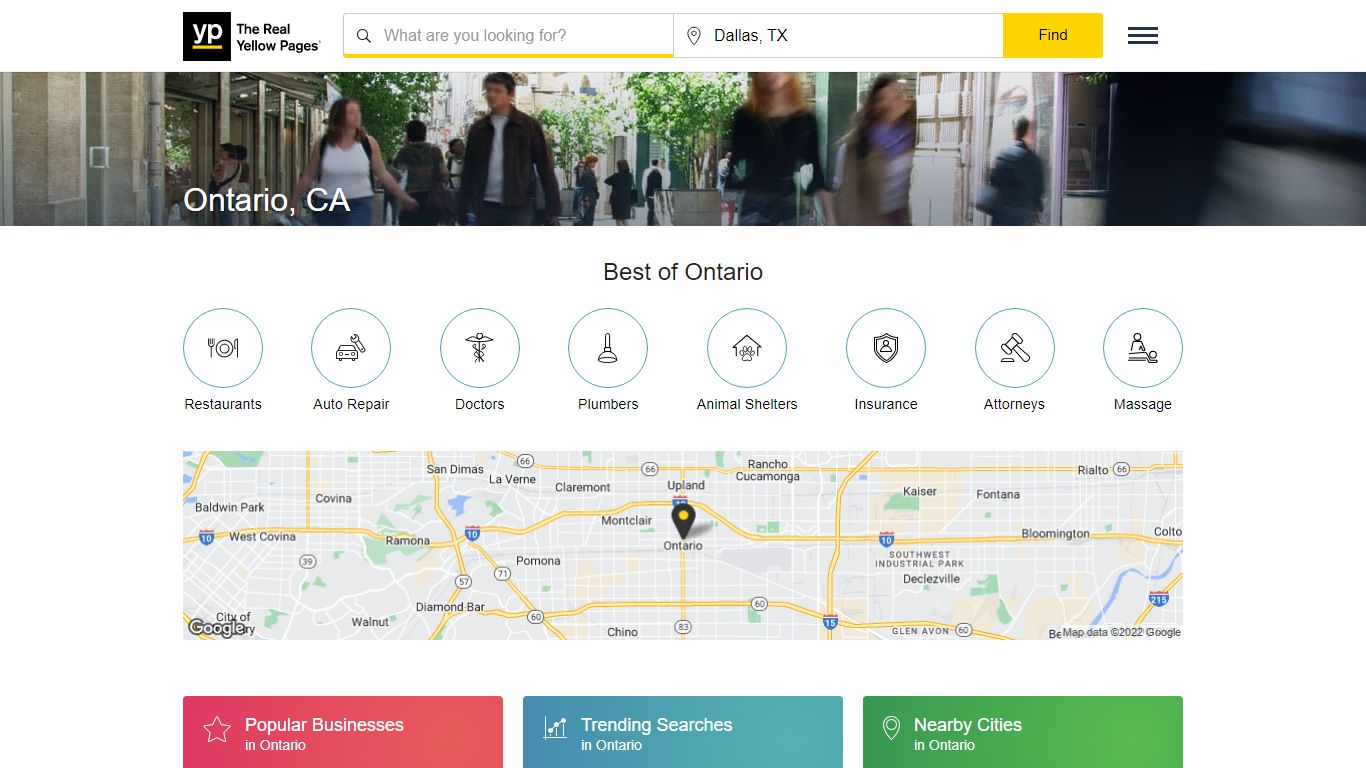 The Real Yellow Pages® - Ontario, CA Directory - YP.com