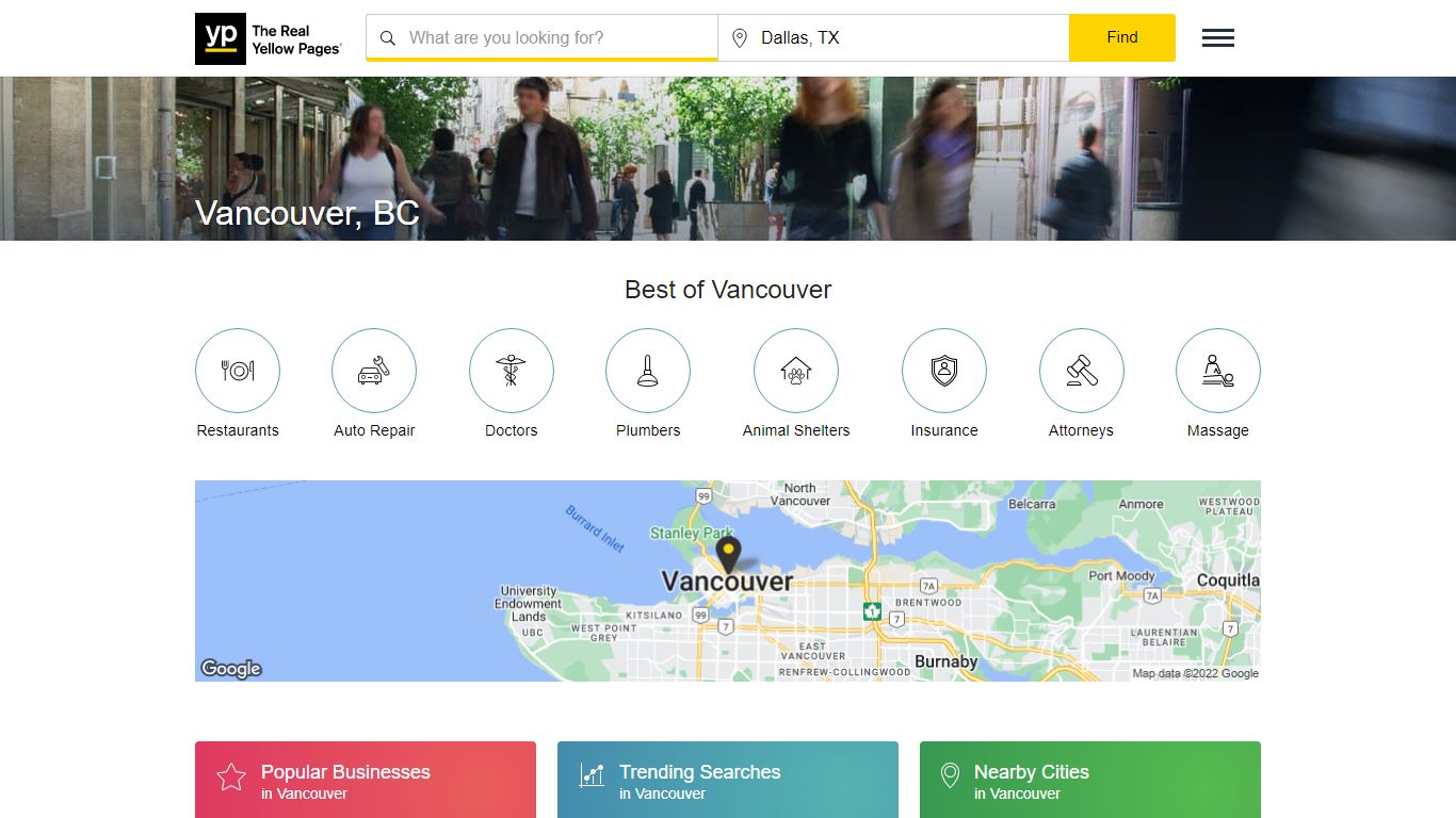 The Real Yellow Pages® - Vancouver, BC Directory - YP.com